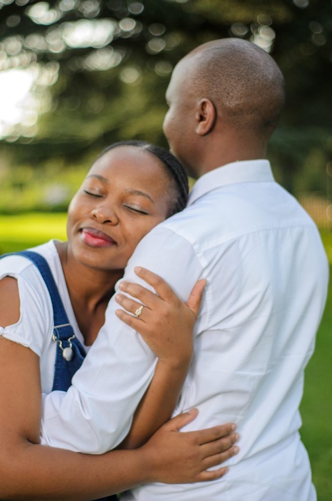 couple, nature, park, romance, relationship, sunset, portrait, poc couple, bipoc couple, black couple